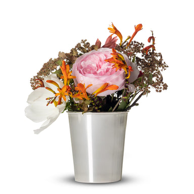 Silver Flower Vase - Small | Nicholas Engert Interiors