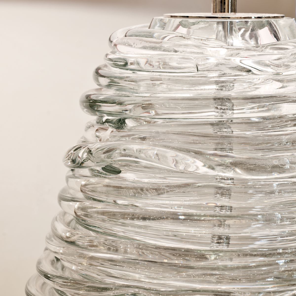 Ascona Glass Vase Table Lamp-Detail | Nicholas Engert Interiors