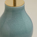 Detail of Gourd Shaped Vase Table Lamp in Crackled Duck Egg Blue