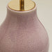 Gourd Shaped Vase Table Lamp in Crackled Dusky Rose Pink