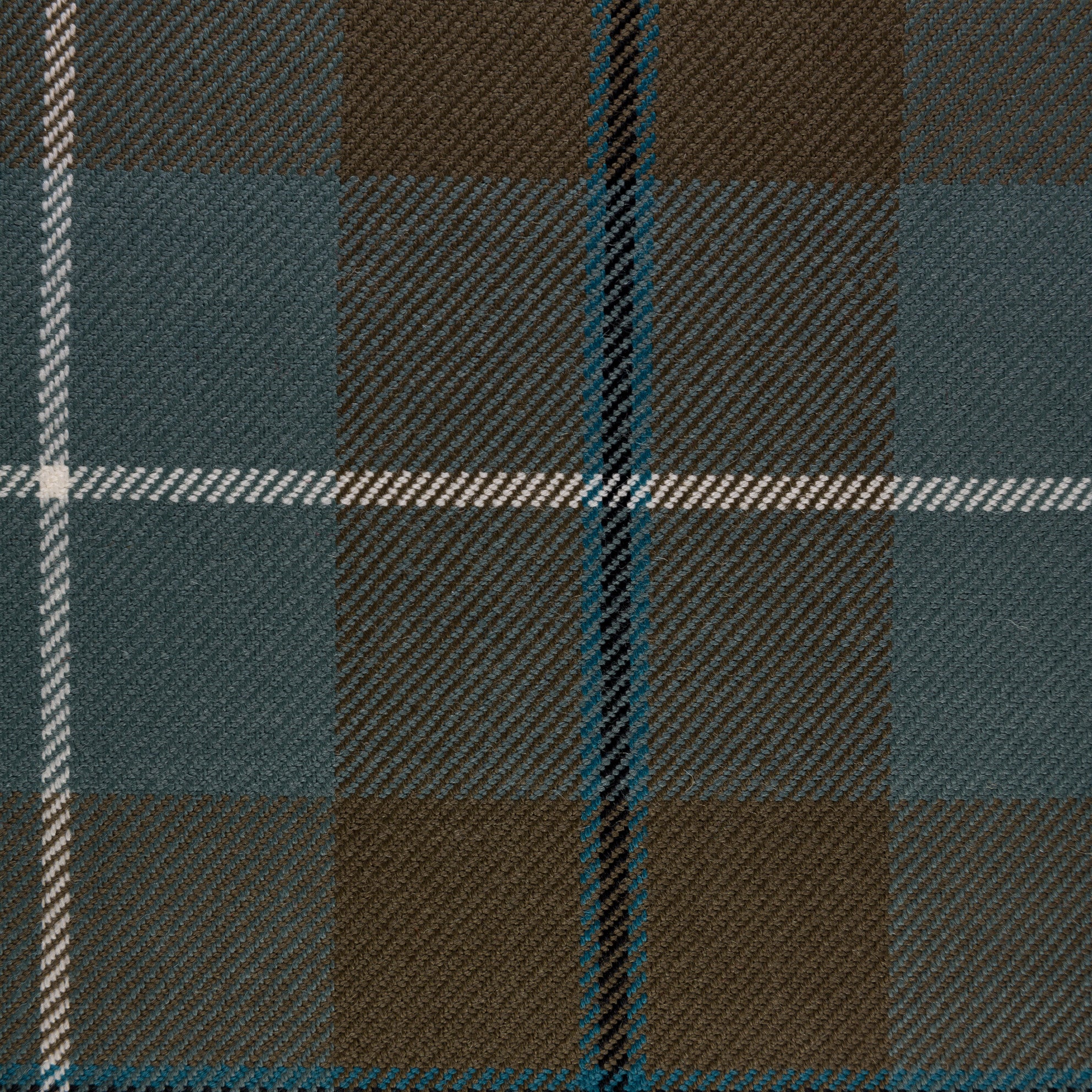 Tartan Fabric - Douglas Green-Muted