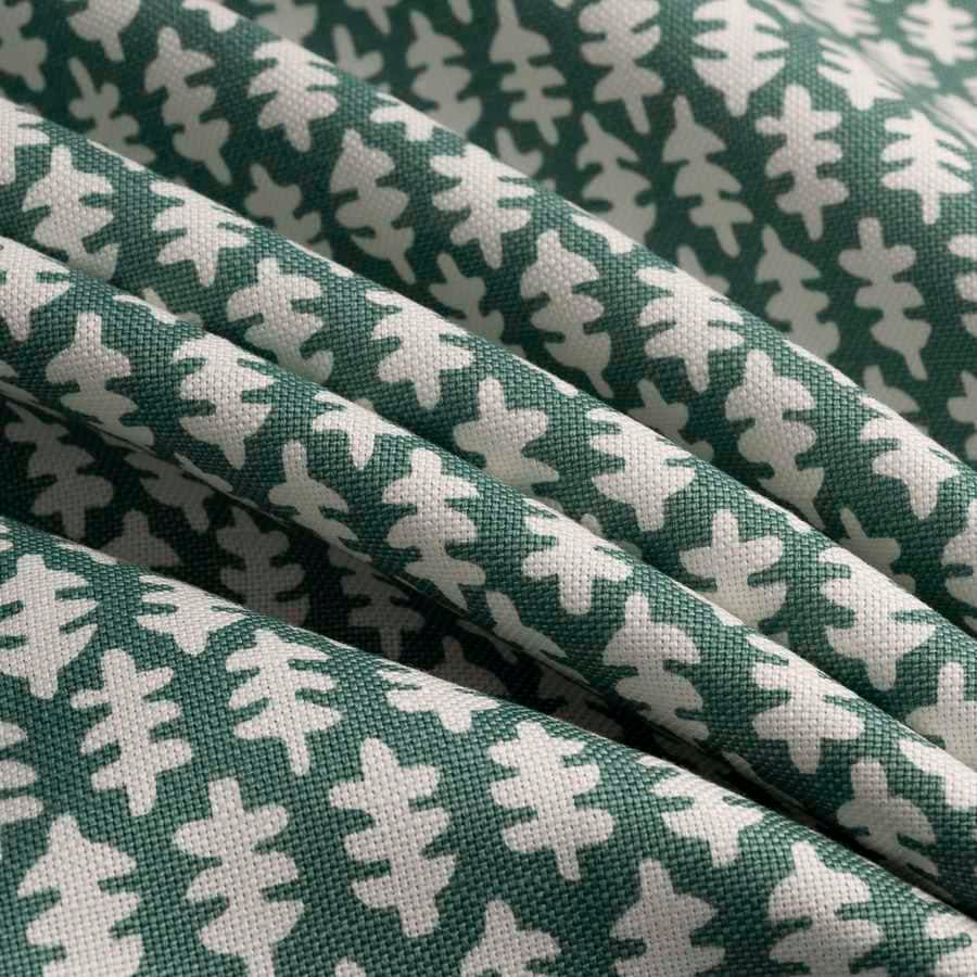 Printed Geometric Fabric - Vivi - Laurel | Nicholas Engert Interiors