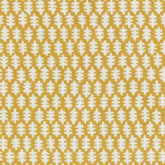 Printed Geometric Fabric - Vivi - Mustard | Nicholas Engert Interiors