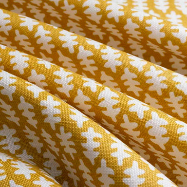 Printed Geometric Fabric - Vivi - Mustard | Nicholas Engert Interiors