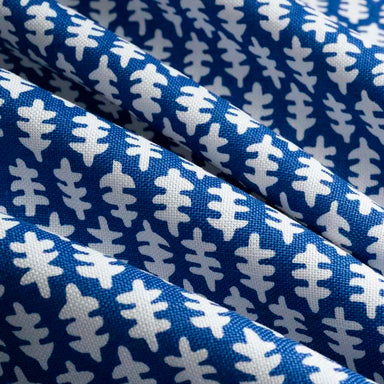 Printed Geometric Fabric - Vivi - Navy | Nicholas Engert Interiors