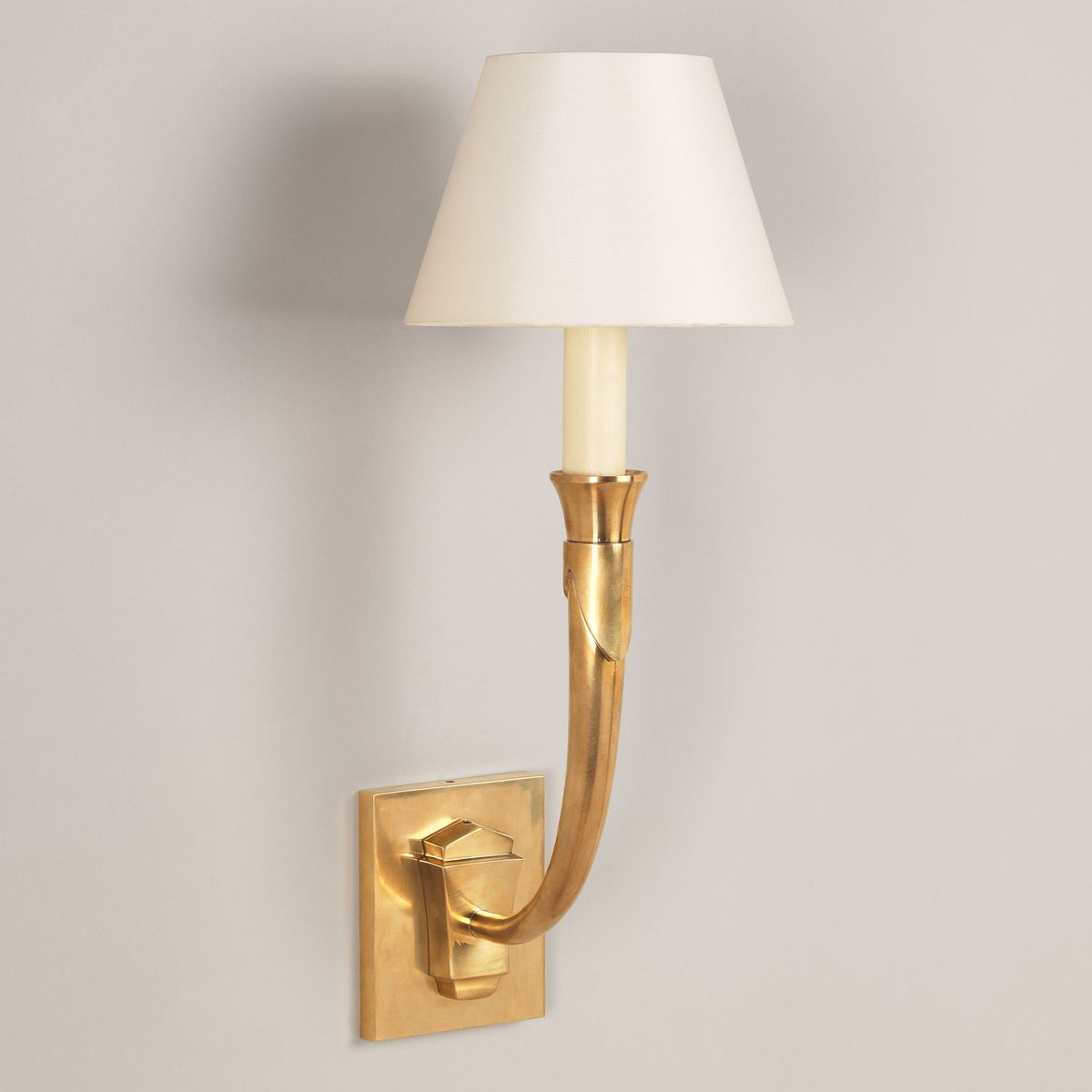 Flanders Horn Wall Light - Brass | Nicholas Engert Interiors