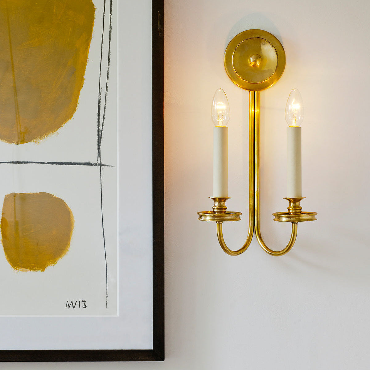 Rivington Wall Light - Brass - Context | Nicholas Engert Interiors
