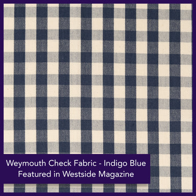 Woven Check Fabric - Weymouth - Mood Indigo | Nicholas Engert Interiors