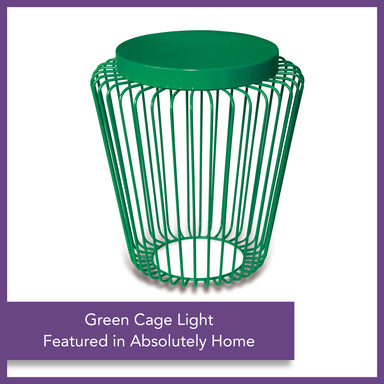 Cage Cordless Floor Light - Green | Nicholas Engert Interiors