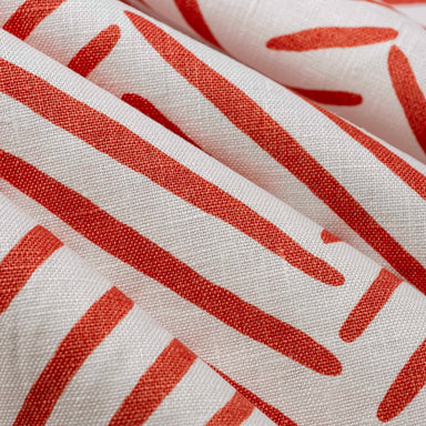 Printed Geometric Fabric - Ziggy - Guava | Nicholas Engert Interiors