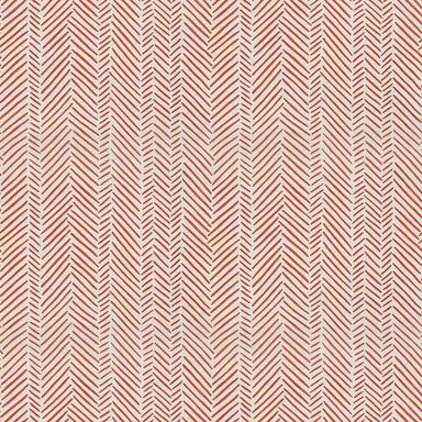 Printed Geometric Fabric - Ziggy - Guava | Nicholas Engert Interiors