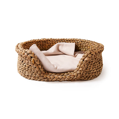 Oval Rush Dog Basket-Large | Nicholas Engert Interiors