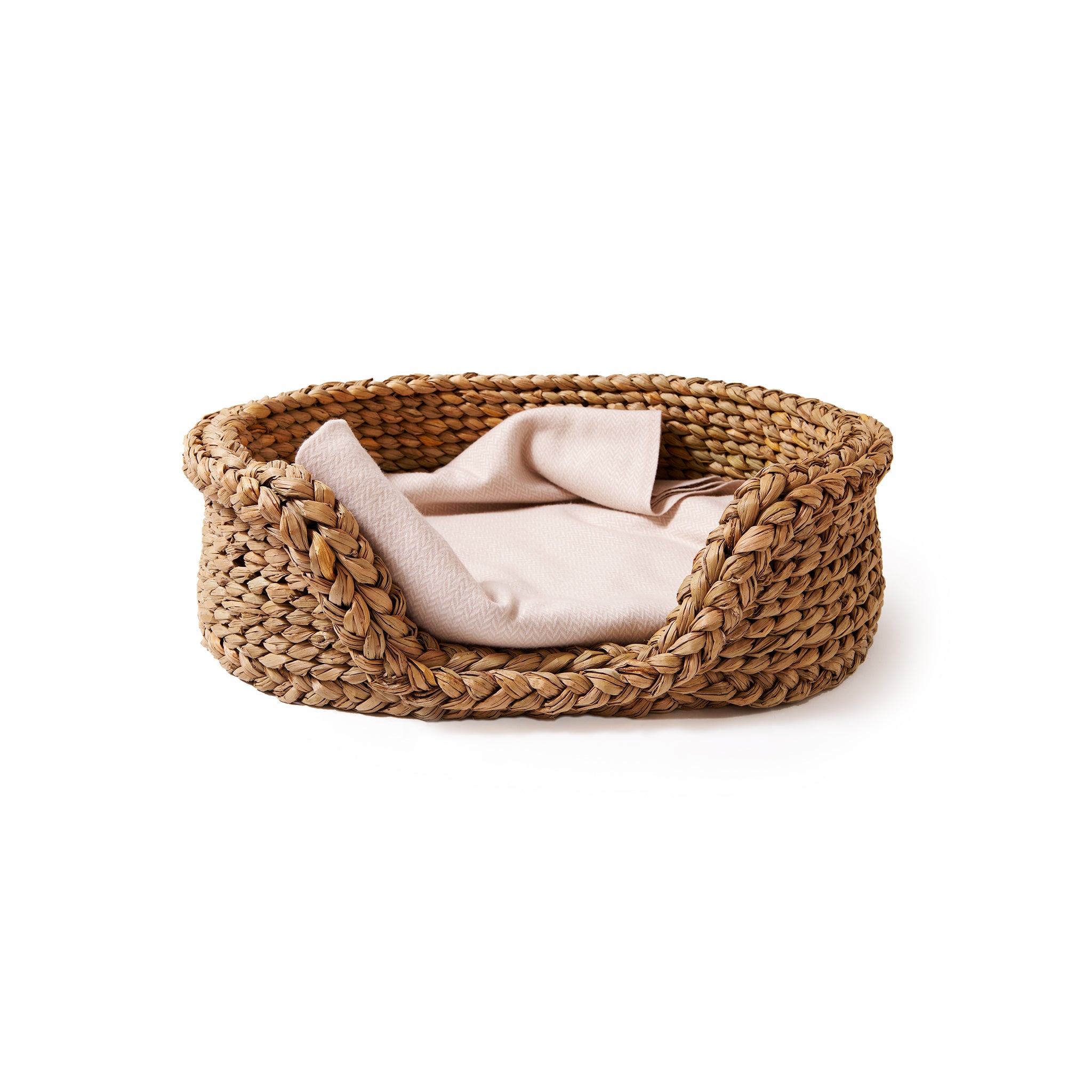 Oval Rush Dog Basket-Medium | Nicholas Engert Interiors