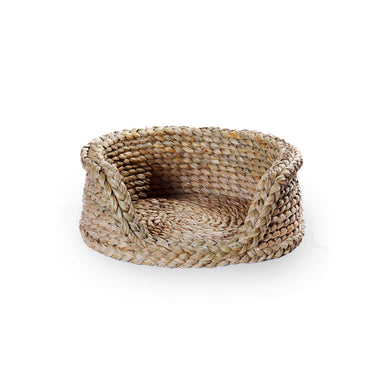 Round Rush Dog Basket-Small | Nicholas Engert Interiors