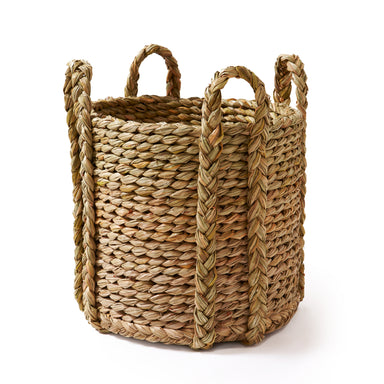 Round Rush Log Basket-Extra Large | Nicholas Engert Interiors