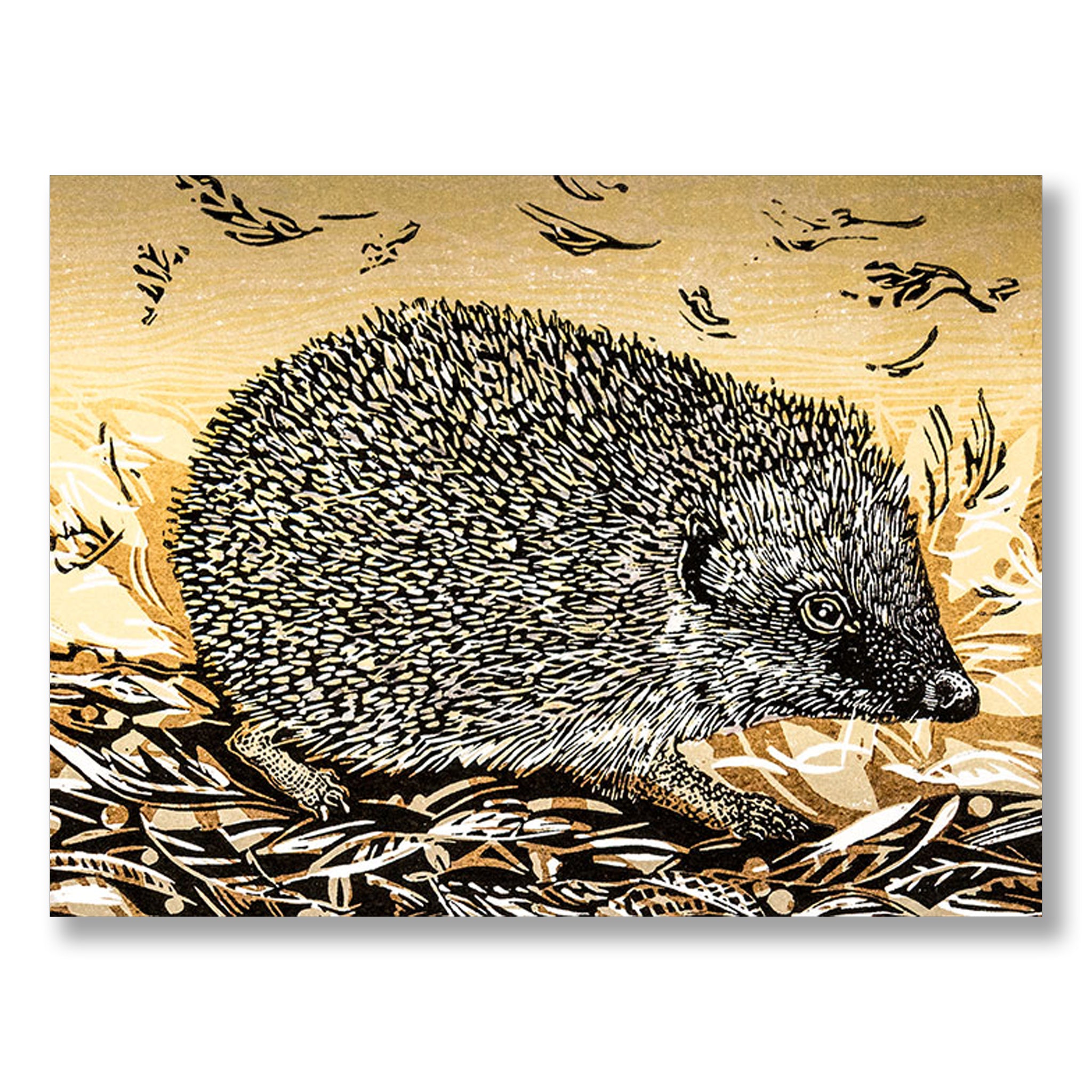 Autumn Hedgehog by Linda Richardson