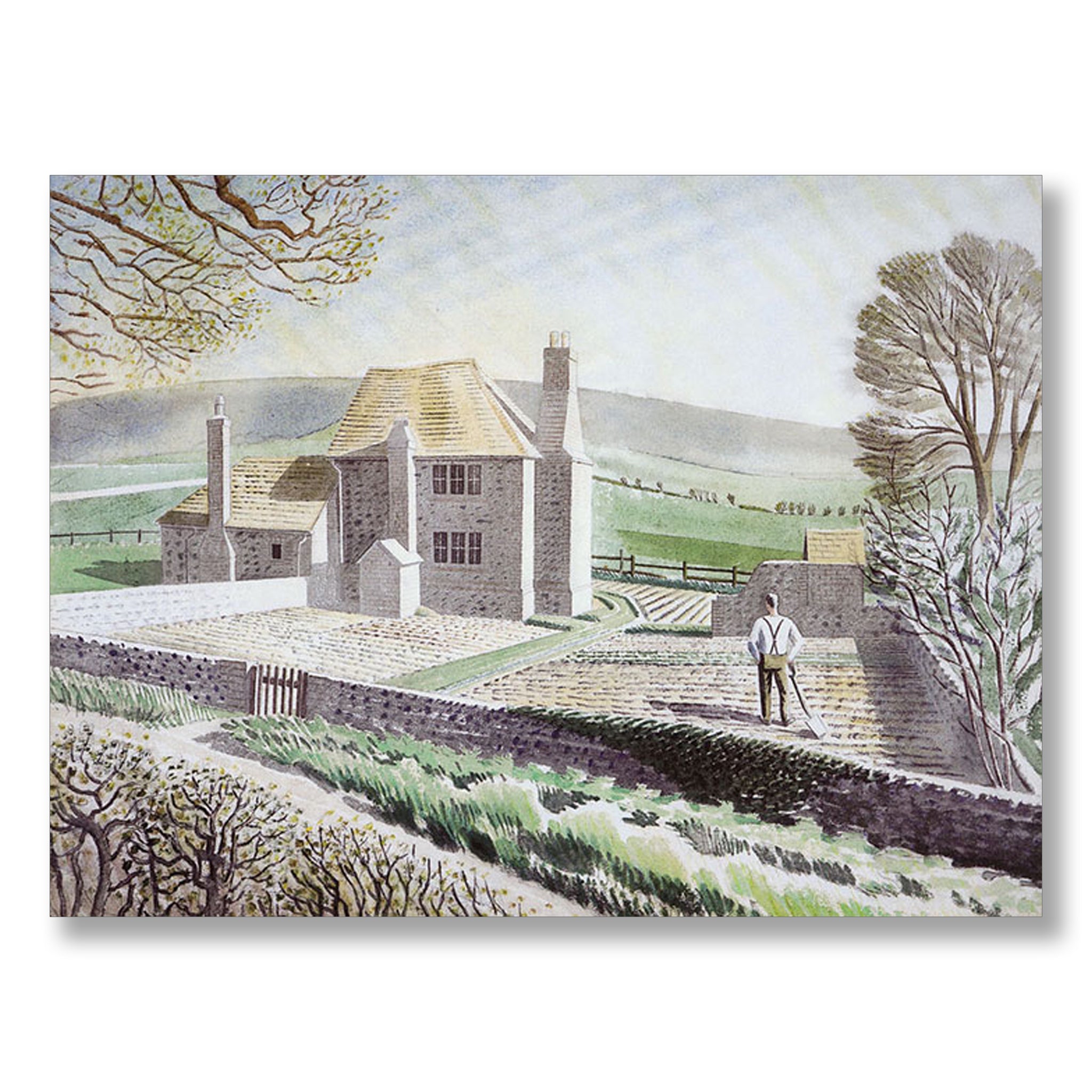 Shepherd's Cottage, Firle by Eric Ravilious