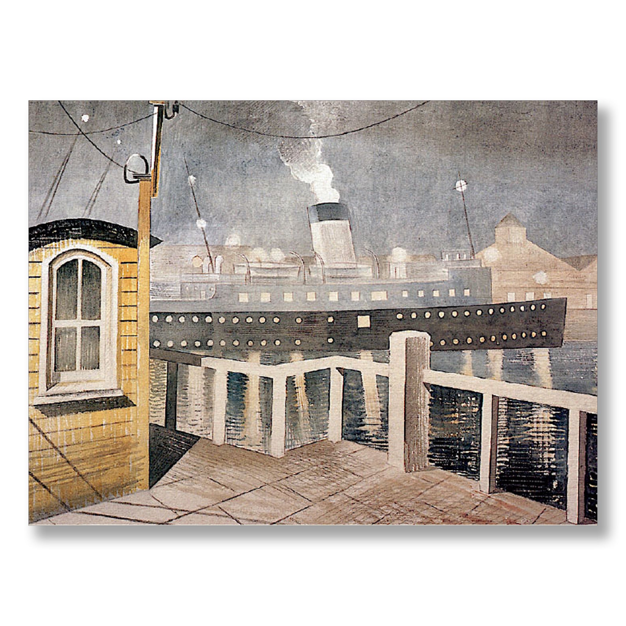Channel Steamer Leaving Harbour 1935 by Eric Ravilious | Nicholas Engert Interiors
