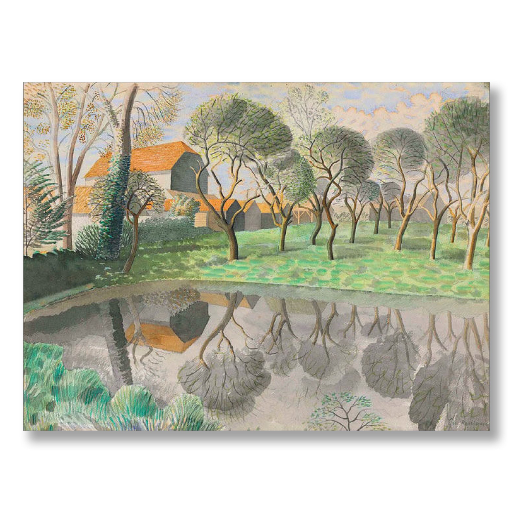 Newt Pond 1932 by Eric Ravilious