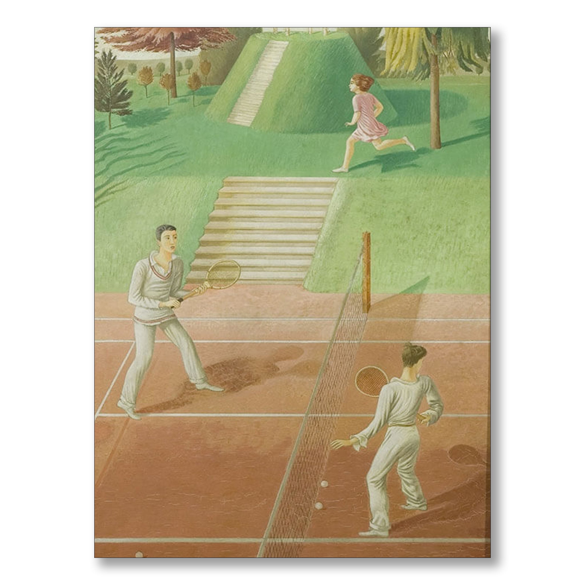Tennis Triptych, Centre Panel by Eric Ravilious | Nicholas Engert Interiors