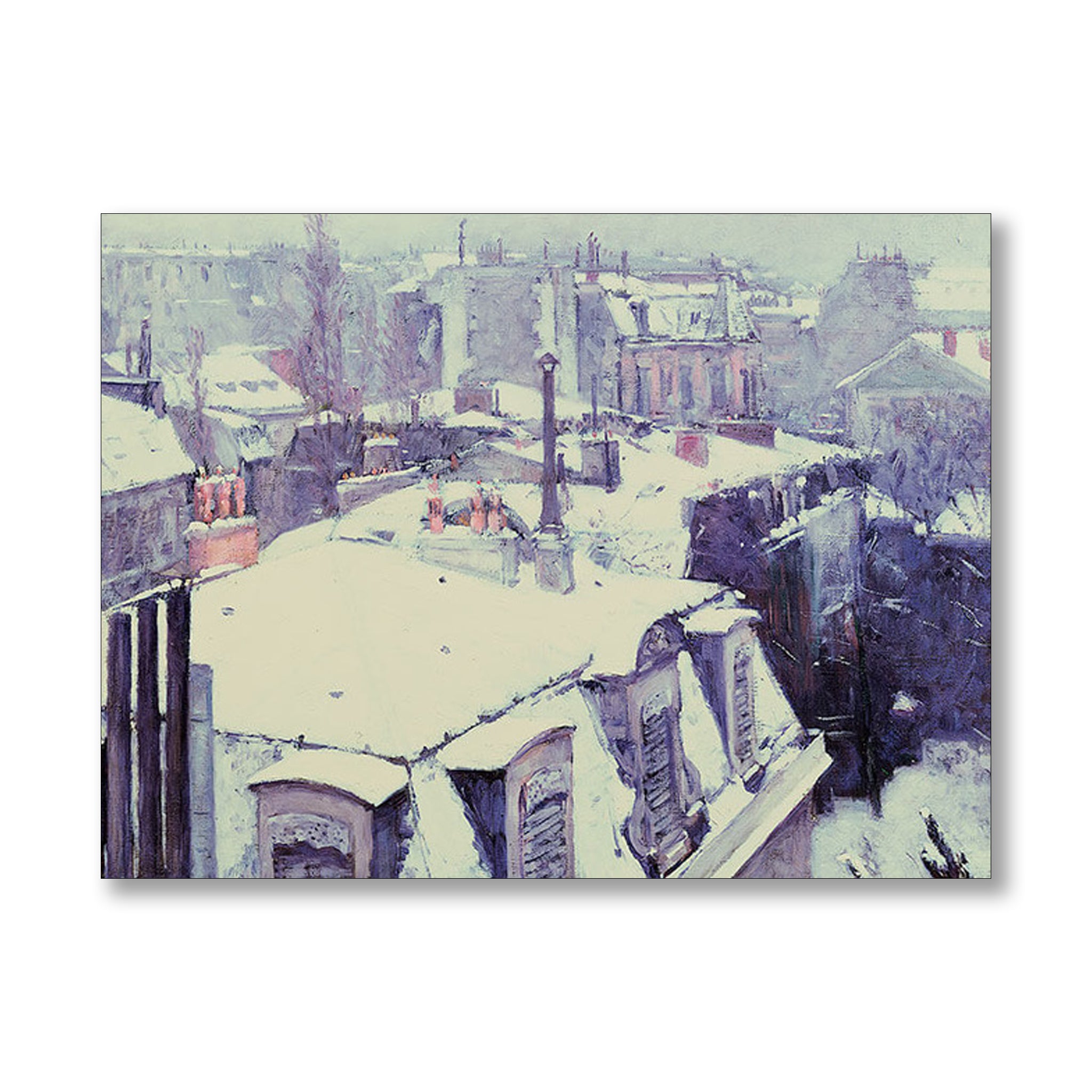 Roofs Under Snow 1878 by Gustave Caillebotte | Nicholas Engert Interiors